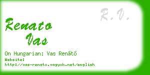 renato vas business card