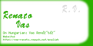 renato vas business card